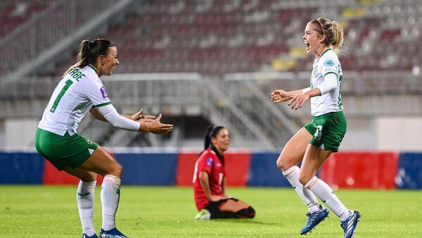 Late O'Sullivan strike in the Albanian rain seals Ireland's promotion 