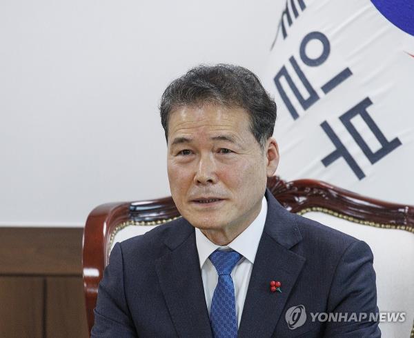 This photo, taken Jan. 24, 2024, shows Unification Minister Kim Yung-ho. (Yonhap)