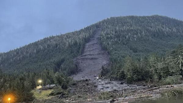 Girl dead and five missing after landslide hits small Alaska community