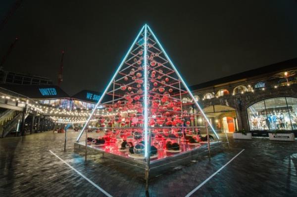 King's Cross Christmas Tree in Coal Drops Yard
