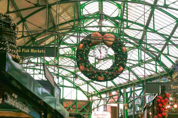 Christmas in Borough Market, London