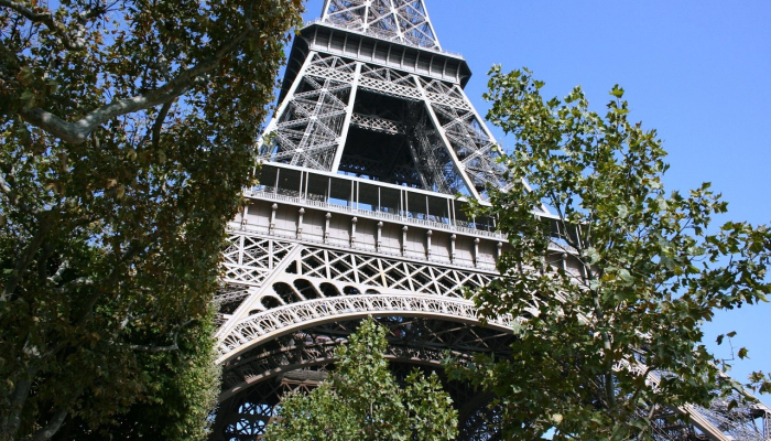 巴黎将奥运五环悬挂在埃菲尔铁塔上 巴黎将奥运五环悬挂在埃菲尔铁塔上