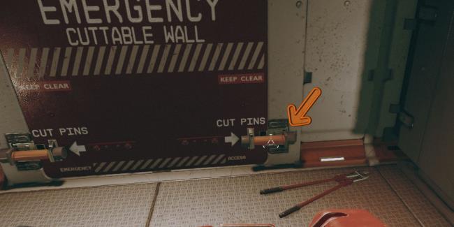 Starfield Cutting The Pins On Emergency Wall